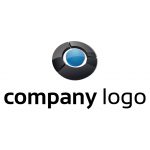 Company Logo – Abstract Target in Black and Blue